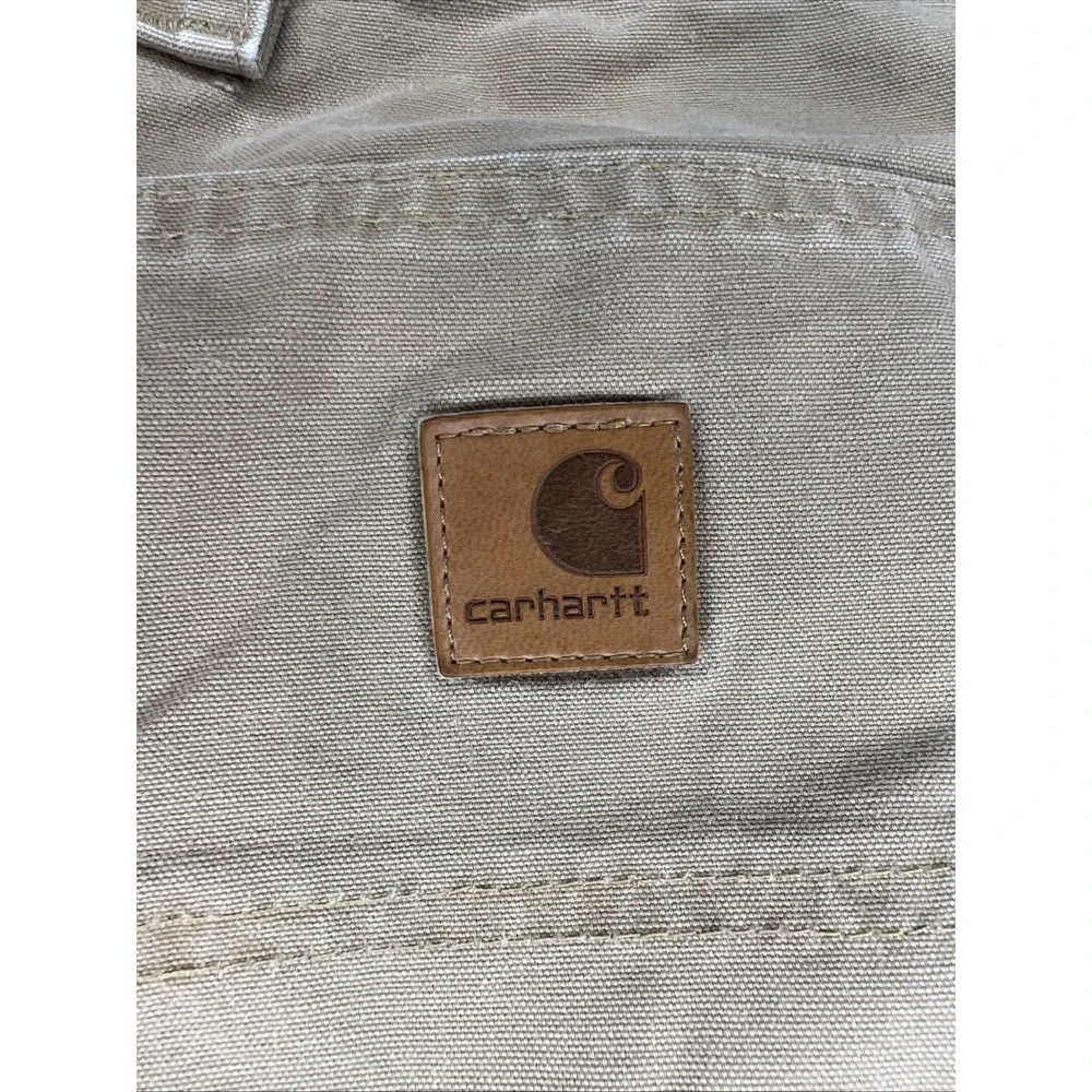 Carhartt B151 Canvas Work Pants 46x30 DKH Khaki Original Fit Mexico‎